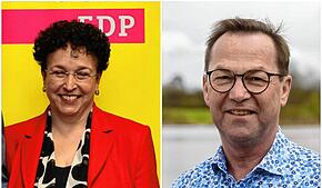 Die Kreisverbandsvorsitzende Birgit Homburger (links) reagiert auf den FDP-Austritt von Jürgen Keck (Mitte). Dieser erklärt nun, wie es ...