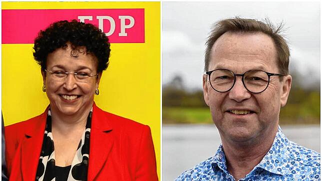 Die Kreisverbandsvorsitzende Birgit Homburger (links) reagiert auf den FDP-Austritt von Jürgen Keck (Mitte). Dieser erklärt nun, wie es ...