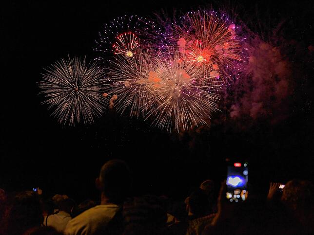 Bild 1: Bilder vom Feuerwerk beim Seehasenfest