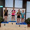 Lena Sadrina auf dem Siegertreppchen beim U18 Mädchen Einzel.