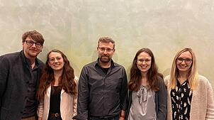 Der Jugendarbeiter und die Schulsozialarbeiterinnen (von links): Michael Mothes, Annalena Lang, Michael Guldi (DRK), Daniela Lutz und ...