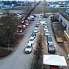Das Testzentrum der Stadt Mengen befindet sich bei der Ablachhalle.