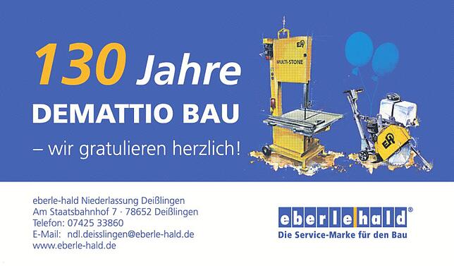 Bild 6: 130 Jahre Demattio Bau Eisenbach: Bauen mit Leidenschaft und Verlässlichkeit