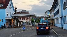 Der Grenzübergang an der Emmishofer Straße in Konstanz. Auch hier wird kontrolliert.