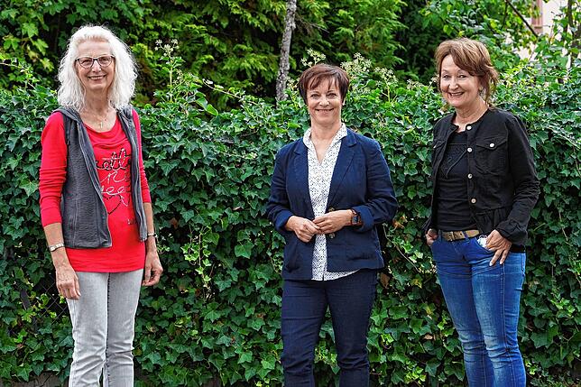 Zusammen im Einsatz für den ambulanten Kinder- und Jugendhospizdienst: Koordinatorin Simone Frache (Mitte) und die beiden ehrenamtlichen ...