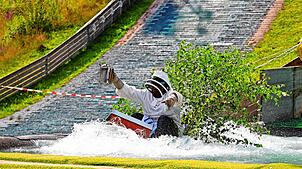 Viel Wasser zur Schneeproduktion braucht der Ski-Club Schönwald zum Beispiel dann, wenn der Waterslide-Contest veranstaltet wird. ...