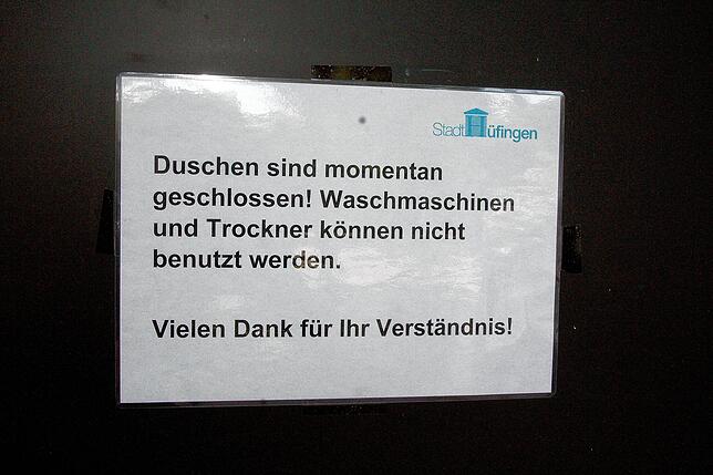 Duschen, Waschmaschinen und Trockner: Aktuell ist dieses Angebot nicht nutzbar.