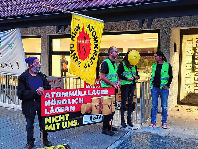 Protest gegen die Entscheidung für den Standort Nördlich Lägern.