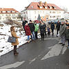 Großes Interesse herrscht bei der Bauplatzschau des Koversionsgelände, hier die Bauplätze im Buchenweg (links). Während der ...