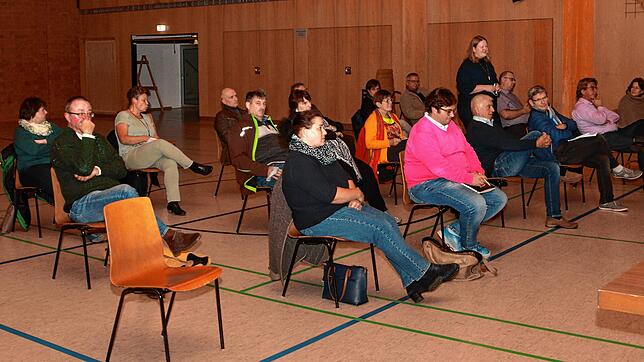 Etliche Zuhörer, darunter einige Vermieter von Ferienwohnungen, sind in die Unterkirnacher Schlossberghalle zur Sitzung des ...