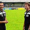 Leiteten seit langem wieder ein Training im Freien: Chefcoach Marcel Yahyaijan (links) und Co-Trainer Carsten Neuberth.