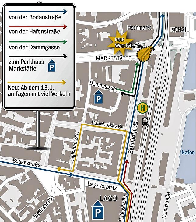 Bild 4: Stau im Lago-Parkhaus - Schweizer wollen nicht mehr in Konstanz einkaufen!