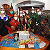 Sie sind alle 2G-plus und verraten, wie in diesem Jahr in Konstanz Corona-konform Fasnacht gefeiert werden kann (v.l.): Nina Bröker ...