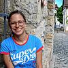 Katharina Rimmele (29) fühlt sich in der Tiengener Altstadt, wo sie lebt, pudelwohl.