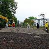 Geben den Startschuss für das Bauprojekt (von links): Irene Sorg (Bürgerheim), Paul Renz (Wohnbau), Sabine Hartmann-Müller (CDU), OB ...