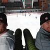 Immer zusammen unterwegs: Die Eishockeyprofis Tyson (links) und Tylor Spink von den Schwenninger Wild Wings.