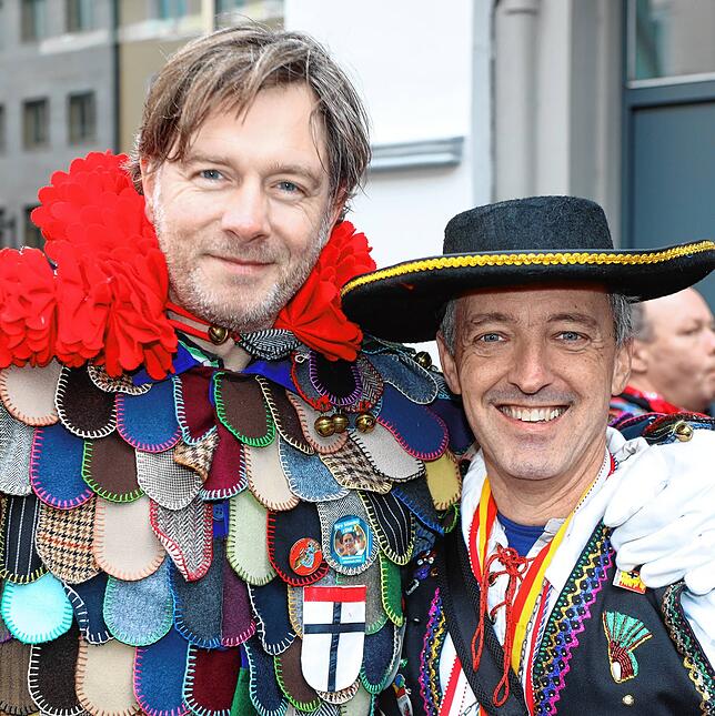Das sind sie – die SÜDKURIER-Obernarren: Stefan Lutz (links) und Jörg-Peter Rau.