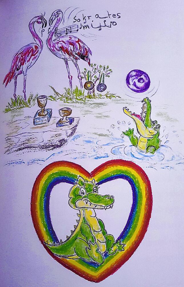 Angelika Dohlien zeichnet sämtliche Abbildungen für ihre Bücher selbst, egal ob es sich dabei um Kinder-, Jugend- oder ...