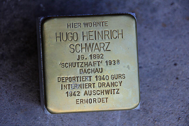 Stolperstein für Hugo Heinrich Schwarz