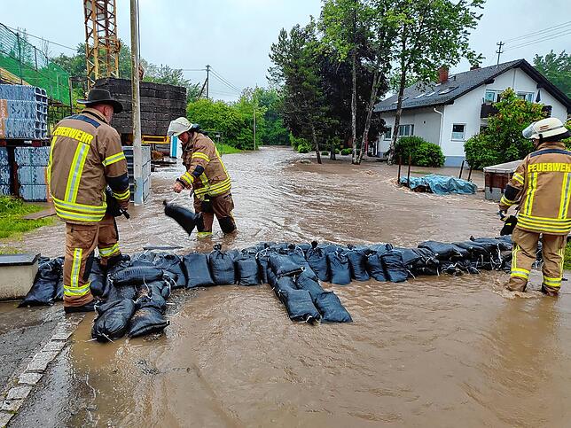 Zwischen 300 und 400 Sandsäcke werden in Mühlhausen benötigt.