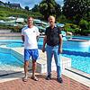 Seit Jahrzehnten als Schwimmmeister im Albbrucker Freibad: Sebastian Gleichauf (links) und sein Vater Dieter Gleichauf.