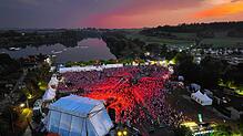Das Festivalgelände beim Gabalier-Konzert aus der Vogelperspektive.