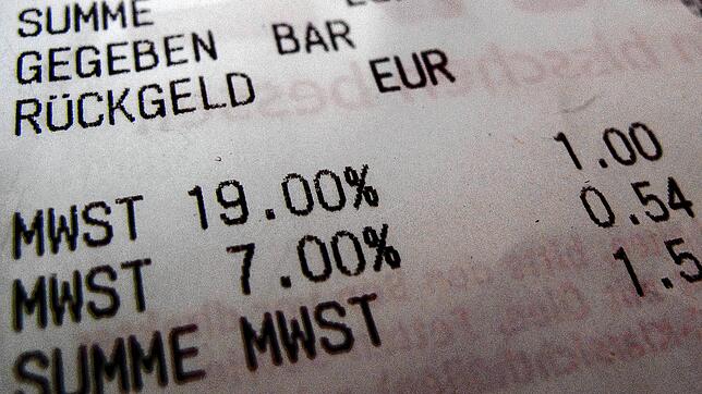 Geht vorübergehend runter: Die Mehrwertsteuer.