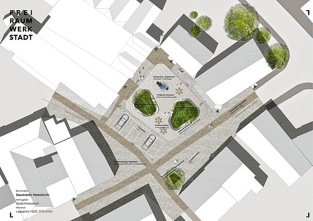Bild 1: Ein Parkplatz weniger am Saumarkt