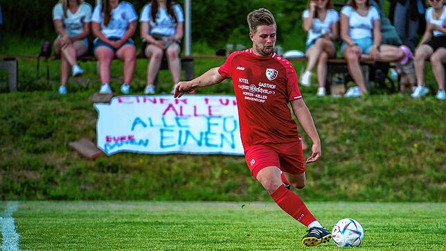 Sturmtank: Marvin Kalt ist neben Nico Reichardt einer der Torgaranten des Bezirksliga-Aufsteigers FC Schlüchttal.
