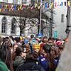 Bild von der Jugendfasnacht auf dem Stephansplatz am Donnerstag, 8. Februar. Am Abend kam es dort zu einem brutalen Übergriff.