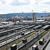Die Baustelle des milliardenschweren Bahnprojekts Stuttgart 21, bei der der Hauptbahnhof unter die Erde verlegt werden soll. Der ...