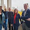 Kulturbüroleiterin Christine Steiert, Tommy Spörrer und Franz Schuhwerk von Event Promotions, JBO-Dirigent Kuno Rauch, Christina ...