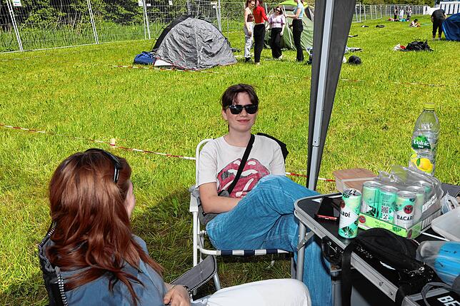 Bild 3: Die Camper sind da und stimmen sich aufs Campus-Festival 2024 ein