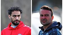 Das neue Trainer-Duo an der Seitenline beim SC Konstanz-Wollmatingen: Adel Grimm (links) und David D‘Inca.