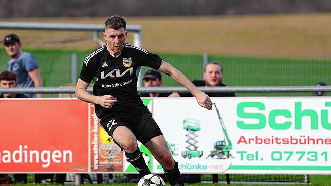 Marc Labusch erzielte den Anschlusstreffer gegen den SV Denkingen, der aber gewann das Spitzenspiel mit 2:1 im Hegau.