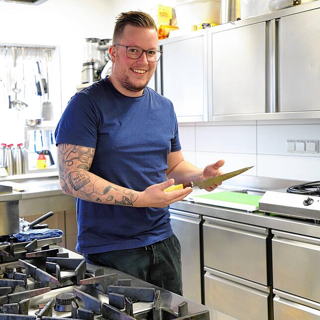 Jari Dochat aus Konstanz ist Küchenchef der Anglerstuben. Derzeit ist er in der Kochshow „The Taste“ zu sehen.