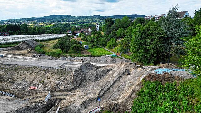 Bild 5: Aktuelle Drohnenfotos: So sieht es auf der Baustelle an der gesperrten „Müllstraße“ aus
