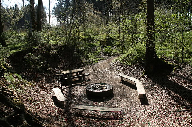 Der Grillplatz im Sauloch.