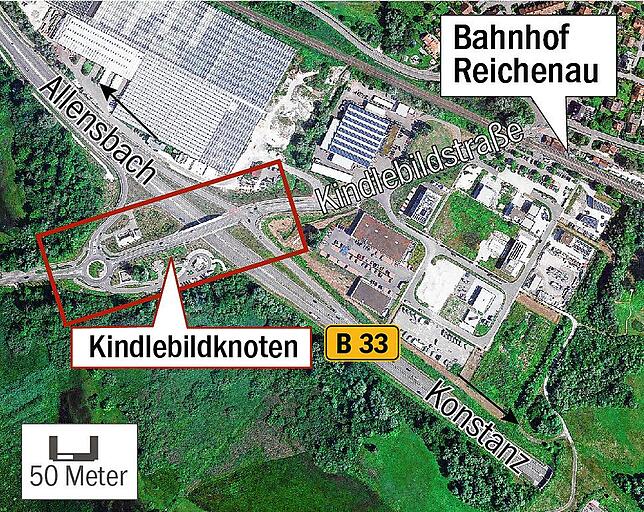 Bild 1: Nach Unfall auf der Brücke über die B33: Wie geht es weiter am Kindlebildknoten?