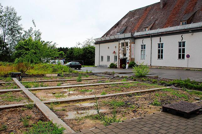 Alternativer Standort: Fallenbrunnen. Wo derzeit rund 300 Neubau-Wohnungen entstehen und die Stadt eine Kita baut, könnte auch Platz für ...