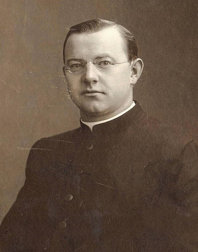 Pfarrer Josef Bieser vor dem Ersten Weltkrieg.