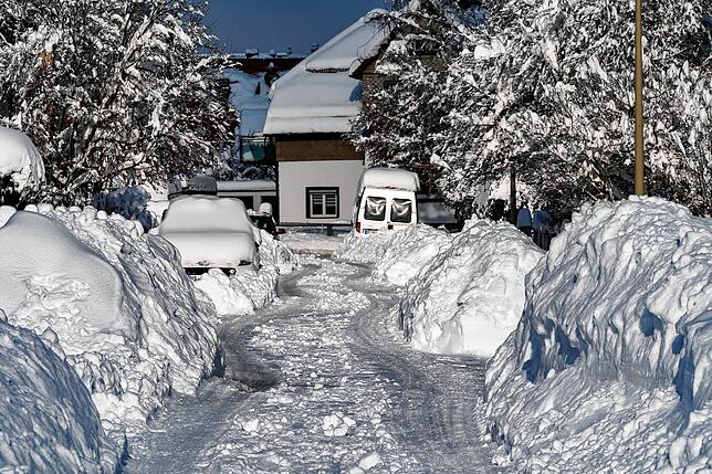 Winter in der Villinger Südstadt.