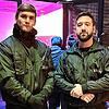 Sie sind Türsteher aus Leidenschaft: Robin Barz (links) und sein Geschäftspartner Georgi Oprev (rechts) im Dienst auf einer ...