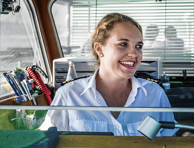 Tanja Held war einst die jüngste Kapitänin auf dem Bodensee.