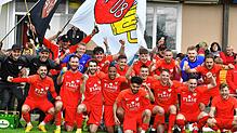 Souveräner Bezirksliga-Meister 2023: Schon vier Spieltage vor Schluss sicherte sich der FC Tiengen 08 den Titel. Nur vier der 30 Spiele ...