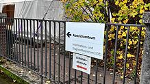 Hier geht es lang: zum Abstrichzentrum am Singener Krankenhaus.