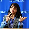 Landtagspräsidentin Muhterem Aras (Grüne) steht beim SÜDKURIER-Redaktionsbesuch in Konstanz Rede und Antwort.