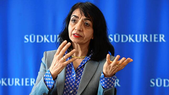 Landtagspräsidentin Muhterem Aras (Grüne) steht beim SÜDKURIER-Redaktionsbesuch in Konstanz Rede und Antwort.