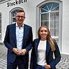 Die Grünen-Landtagsabgeordnete Saskia Frank und der Fraktionsvorsitzende der Grünen im baden-württembergischen Landtag Andreas Schwarz ...