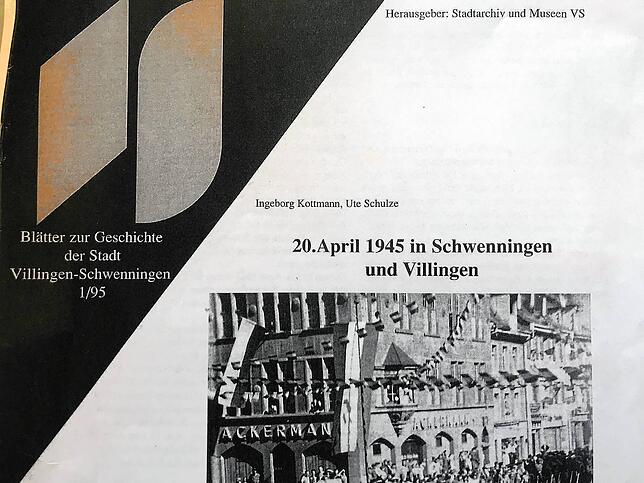 Die „Blätter zur Geschichte der Stadt VS“ zeichnen die letzten Kriegstage nach.